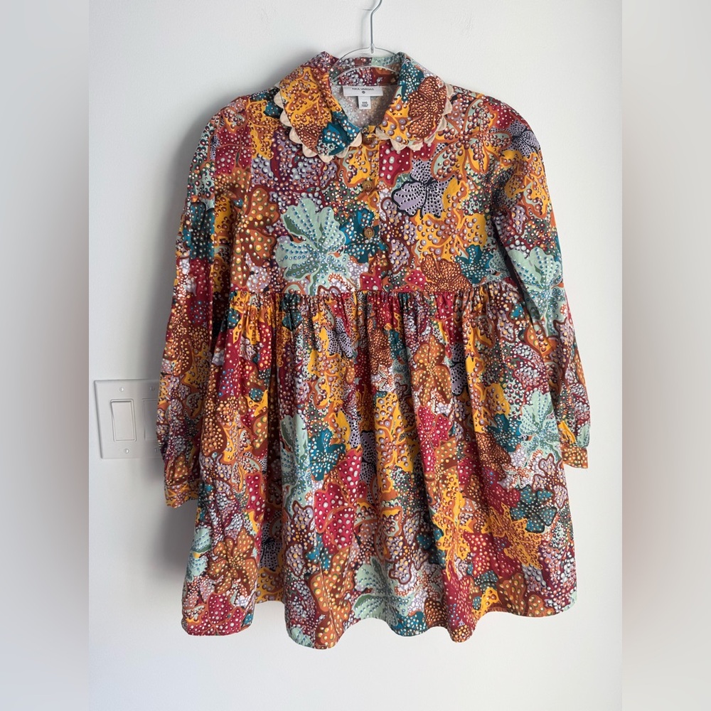 Kika Vargas x Target Anemone Floral Mini Babydoll Dress Sz XXS
